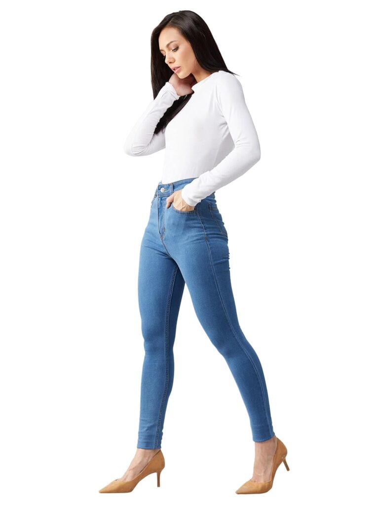 Miss Chase Women's Skinny Fit High/Mid Rise Regular Length Stretchable Denim (Plus Size) Jeans